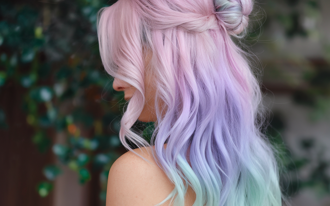 1. Rainbow Pastel Waves