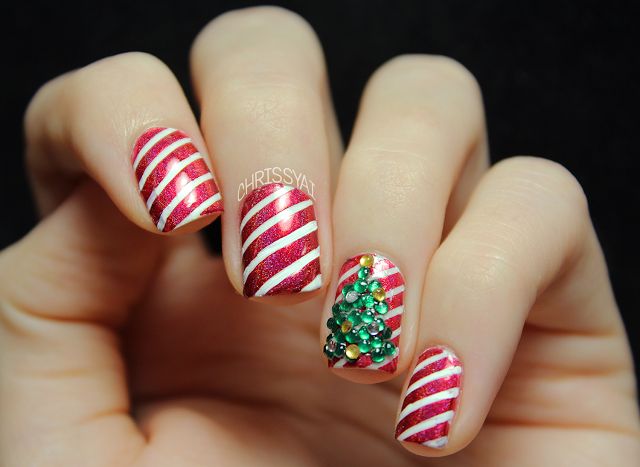 1. Classic Candy Cane Stripes