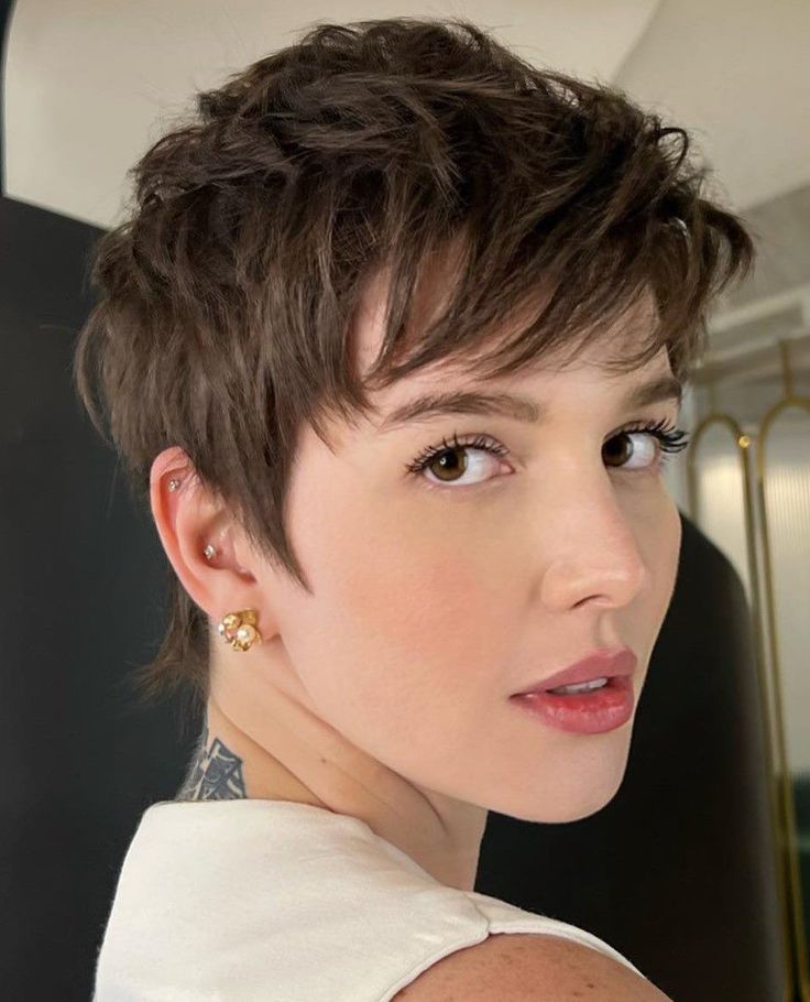 1. Textured Pixie Cut