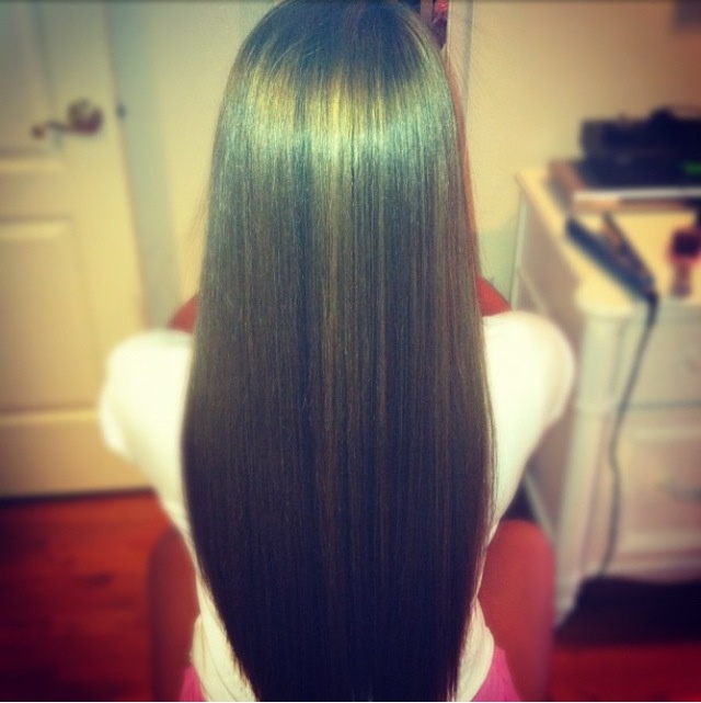 5. Perfectly Straightened Hair