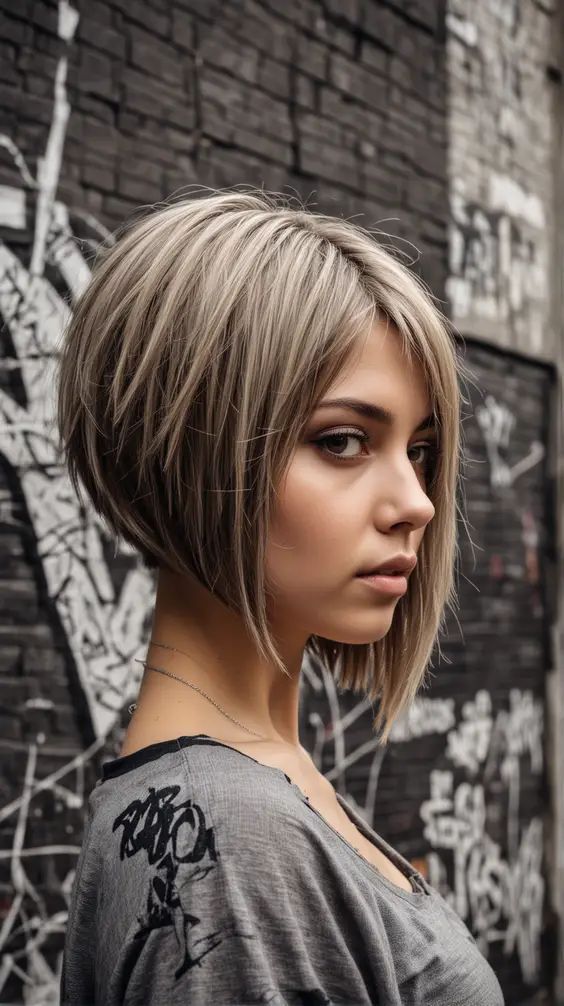 Asymmetrical Blunt Bob