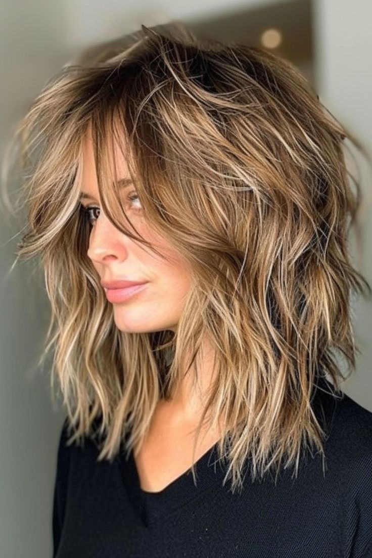 Balayage Shag Lob