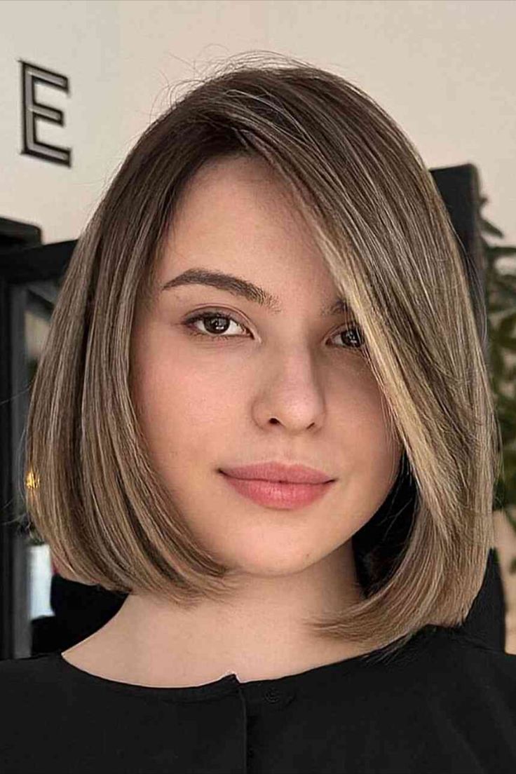 Blunt Bob with Side Part