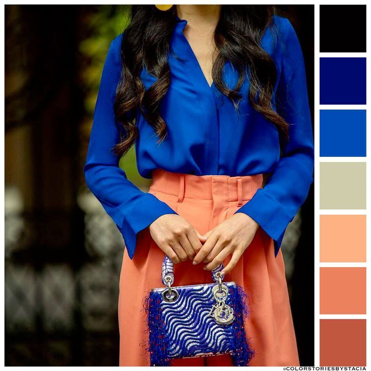 Cobalt Blue & Coral