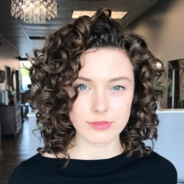 Curly Layered Bob