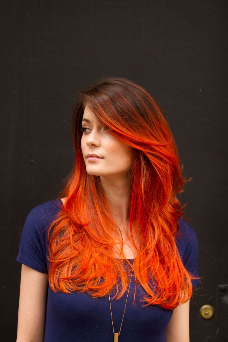 Fiery Red Ombre