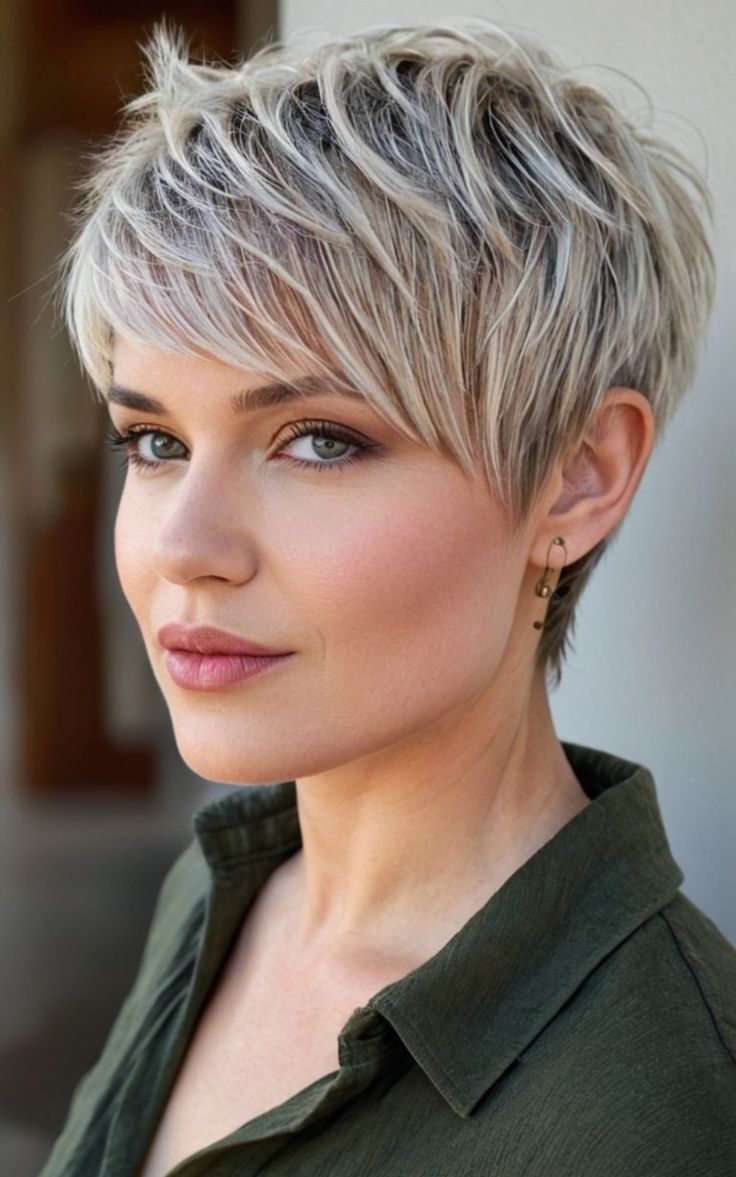 Layered Pixie with Bangs