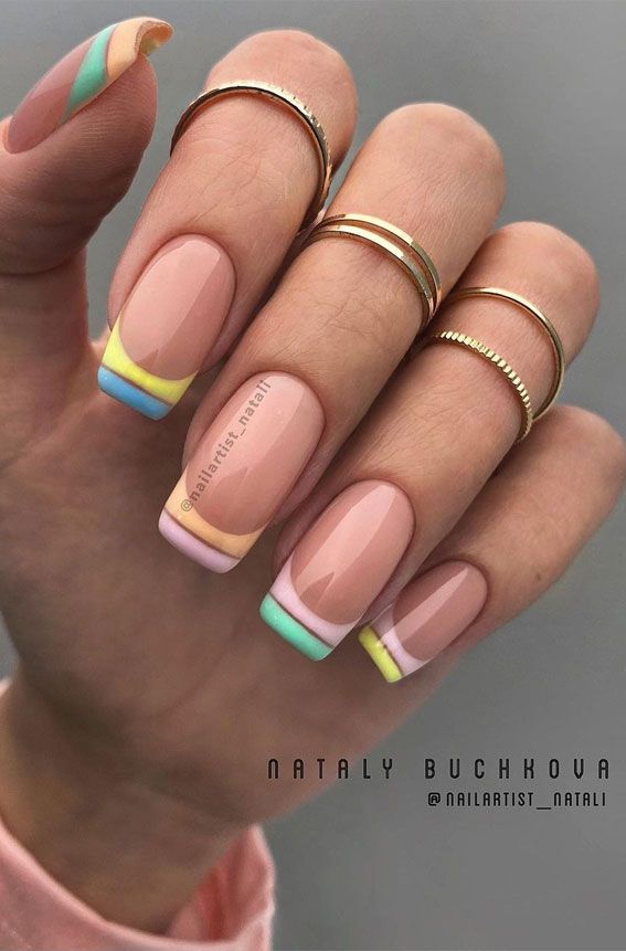 Pastel French Tips