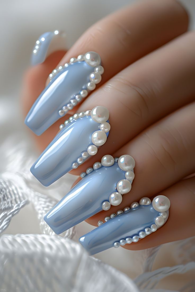 Pearl-Accent Nails