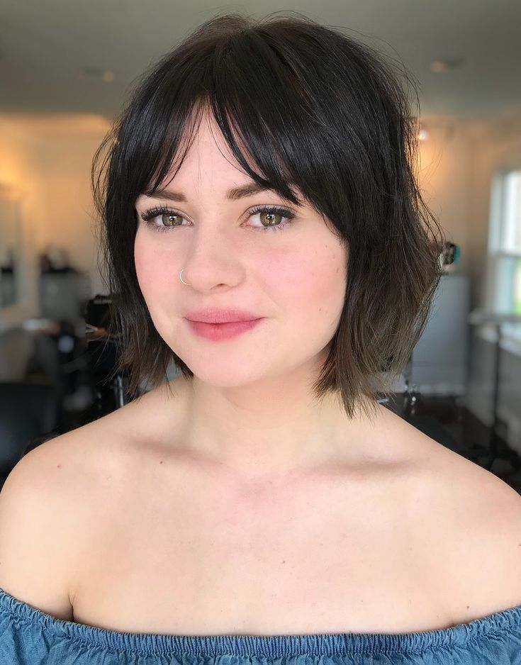 Pixie Cut with Curtain Bangs