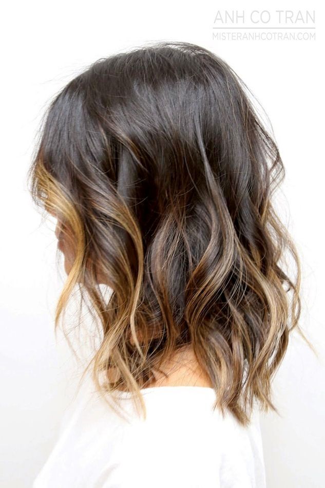 Subtle Ombre Beach Waves