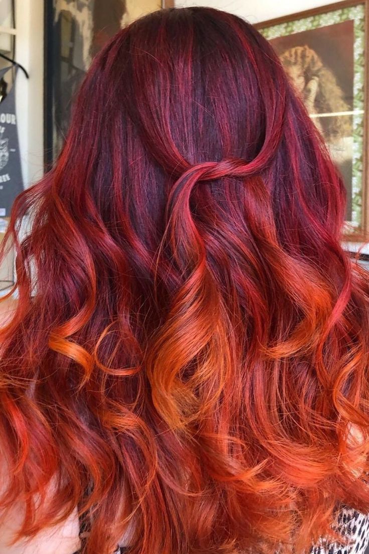 Sunset Red Ombre