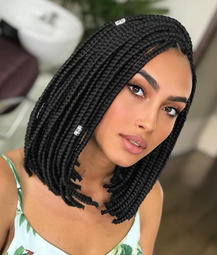 Textured Lob with Braids