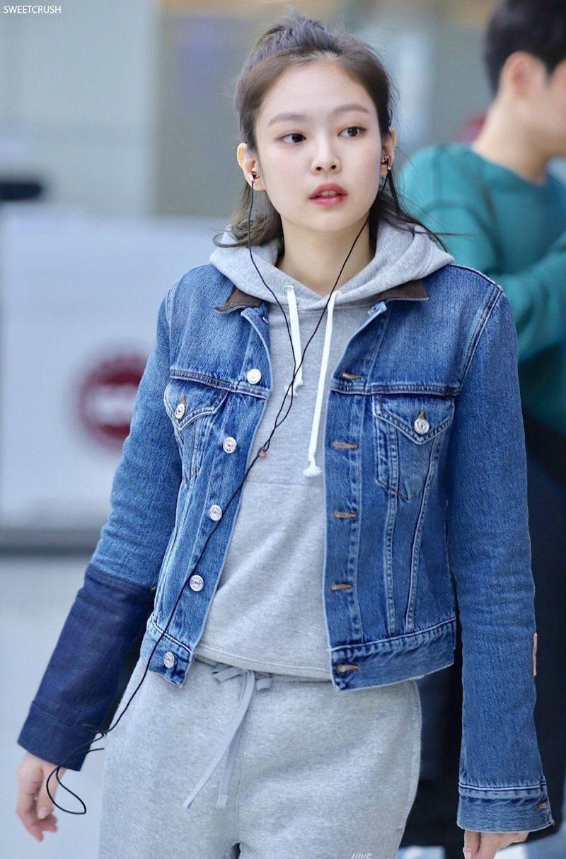 Denim Jacket Over Hoodie