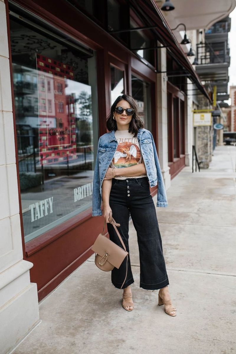 Denim Jacket and Graphic Tee