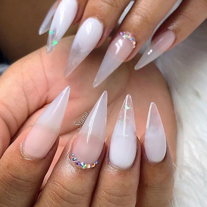 Frosted Glass Nails