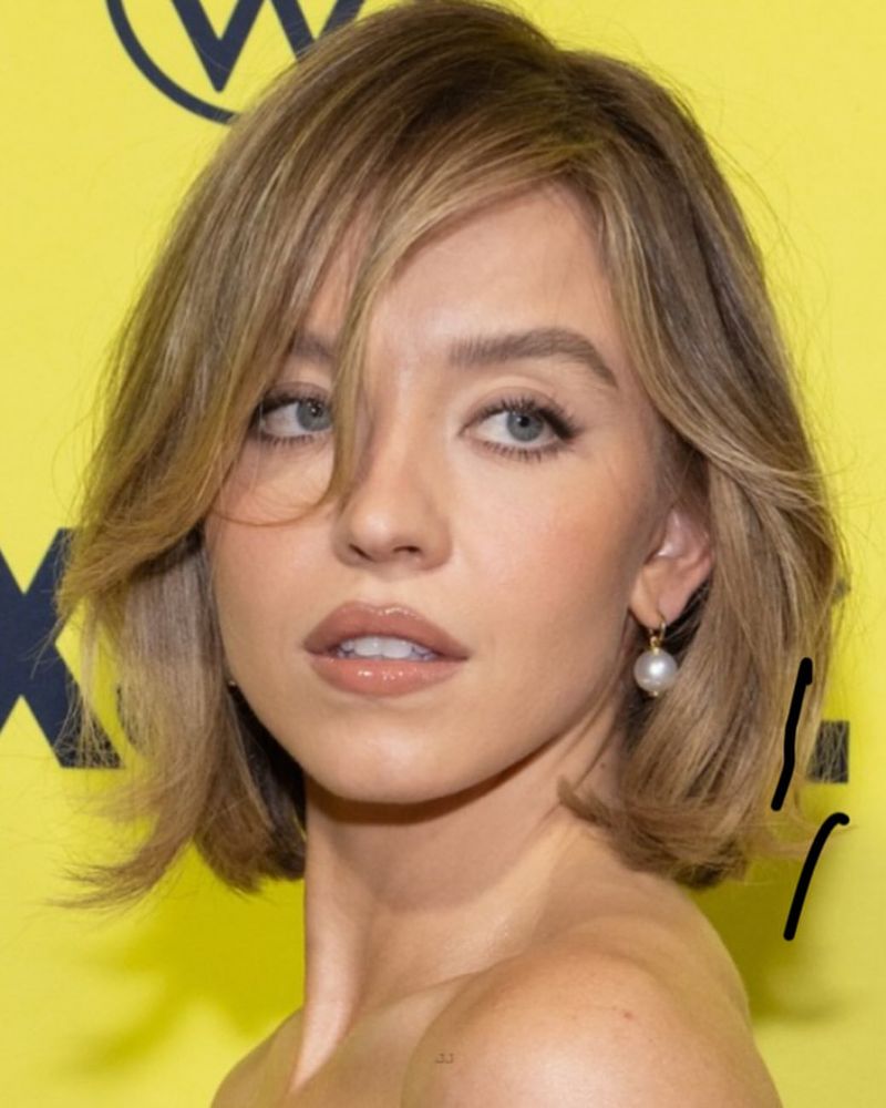 Triangle Face: Side-Swept Bangs